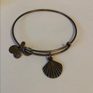 Alex and Ani Gold Shell Charm Bracelet